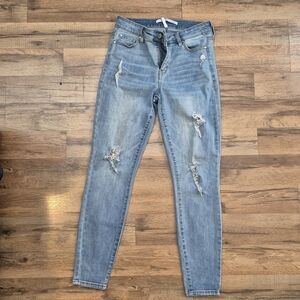 Celebrity Pink Light Blue Distressed  Jeans